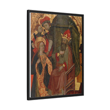 Saint Katherine of Alexandria before the Roman Emperor by Nicolás Solano