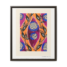 Flower pochoir pattern in Art Nouveau oriental style - NOMADEN ART GALLERY