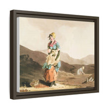 Illustration of the cranberry girl from The Costume of Yorkshire (1814) by George Walker
