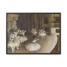 Ballet Rehearsal on Stage (1874) by Edgar Degas - NOMADEN ART GALLERY