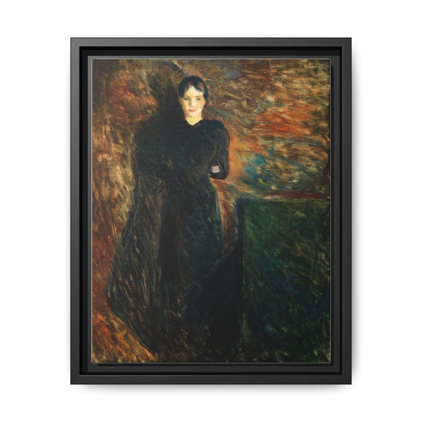 Lady in Black by Edvard Munch - NOMADEN ART GALLERY