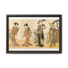 Kabuki actors, Japanese man painting by G.A. Audsley-Japanese illustration from our own original 1884 edition of The Ornamental Arts Of Japan. - NOMADEN ART GALLERY