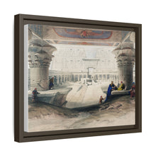 Ancient Egypt Art Print: Edfou Temple Portico View by David Roberts - Wall Art Canvas Print
