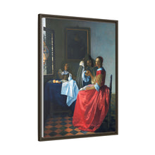 La joven con copa de vino de Johannes Vermeer (ca. 1658-1662)