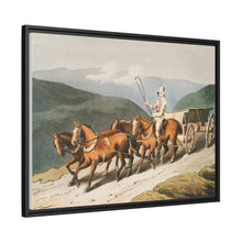 Illustration of the east riding or wolds waggon from The Costume of Yorkshire (1814) by George Walker