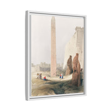 Luxor city on the east bank of the Nile River in southern Egypt illustration by David Roberts (1796–1864)