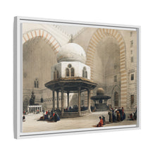 Mosque of Sultan Hassan Cairo illustration by David Roberts (1796–1864) - Framed Wall Art