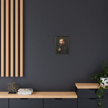 Framed Matte Canvas Wall Art - Vintage Portrait of Artist - NOMADEN ART GALLERY