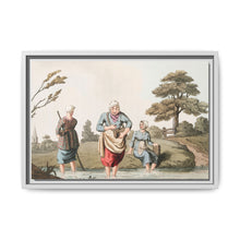 Illustration of leech finders from The Costume of Yorkshire (1814) by George Walker - NOMADEN ART GALLERY