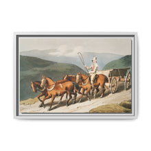 Illustration of the east riding or wolds waggon from The Costume of Yorkshire (1814) by George Walker - NOMADEN ART GALLERY
