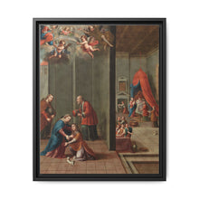The Visitation and the Birth of Saint John the Baptist (La visitación y el nacimiento de san Juan Bautista) by Nicolás Enríquez - NOMADEN ART GALLERY