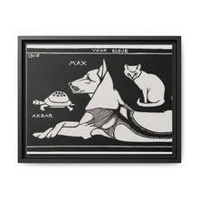 Akbar the tortoise, Max the dog and Puss the cat (1916 ) by Julie de Graag - NOMADEN ART GALLERY