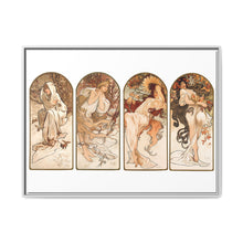 Alphonse Maria Mucha's The Seasons (1897). Famous Art Nouveau artwork - NOMADEN ART GALLERY