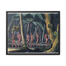 Puri Indians by the Paraiba river, Brazil. Coloured aquatint by P. Fumagalli, ca. 1821, after M. Zu Wied-Neuwied. - NOMADEN ART GALLERY
