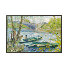 Fishing in Spring, the Pont de Clichy (Asnières) (1887) by Vincent Van Gogh - NOMADEN ART GALLERY