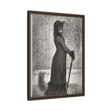 Georges Seurat's Woman Strolling (1884)