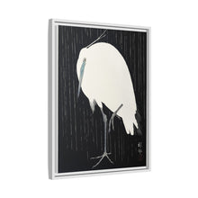Egret in the rain (1925 - 1936) by Ohara Koson