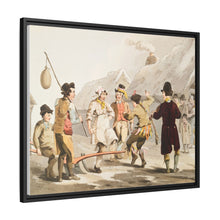 Illustration of the fool plough from The Costume of Yorkshire (1814) by George Walker