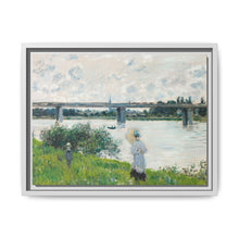 Claude Monet's The Promenade with the Railroad Bridge, Argenteuil (1874) - NOMADEN ART GALLERY