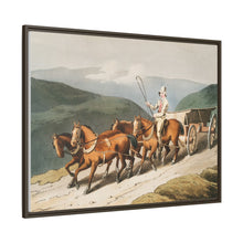 Illustration of the east riding or wolds waggon from The Costume of Yorkshire (1814) by George Walker