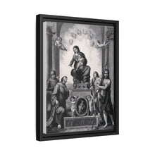 Saint Mary (the Blessed Virgin) with the Christ Child and Saint Antony of Padua, Saint Francis of Assisi, Saint Catherine of Alexandria, Saint John the Baptist and angels.