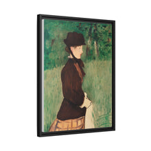 Mujer joven en un jardín (Jeune femme dans un jardin), (1879) de Édouard Manet