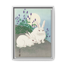 Rabbits at full moon (1920 - 1930) by Ohara Koson