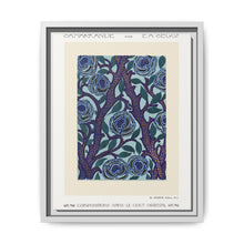 Flower pattern Art Deco stencil print in oriental style - NOMADEN ART GALLERY