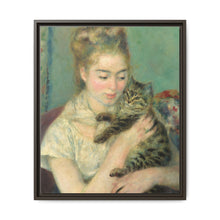 Pierre-Auguste Renoir's Woman with a Cat (c. 1875) - NOMADEN ART GALLERY