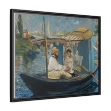 Monet en su barca (c. 1874) de Edouard Manet