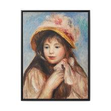 Girl with Pink Bonnet (Jeune fille au chapeau rose) (1894) by Pierre-Auguste Renoir - NOMADEN ART GALLERY