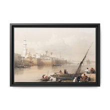 View on the Nile ferry to Gizeh illustration by David Roberts (1796–1864) - Decorative Wall Art - NOMADEN ART GALLERY