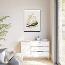 Goffin's Cockatoo (Cacatua goffiniana) colored wood-engraved plate by Alexander Francis Lydon.