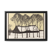 Farm in the snow (1918) by Julie de Graag - NOMADEN ART GALLERY