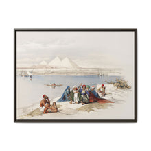 Pyramids of Gezeeh (Giza) from the Nile illustration by David Roberts (1796–1864) - NOMADEN ART GALLERY