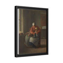 The Knitting Lesson (c. 1860) by Jean François Millet
