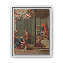 The Visitation and the Birth of Saint John the Baptist (La visitación y el nacimiento de san Juan Bautista) by Nicolás Enríquez - NOMADEN ART GALLERY
