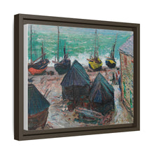 Boats on the Beach at Étretat (1885) by Claude Monet - NOMADEN ART GALLERY