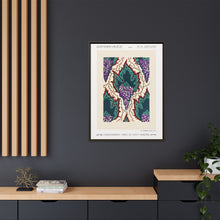 Estampado de pochoir Art Nouveau con estampado de uvas en estilo oriental. Original de nuestra propia edición de 1914 de Samarkande.