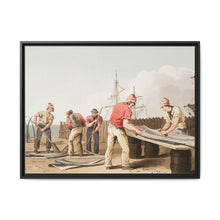 Illustration of whalebone scrapers from The Costume of Yorkshire (1814) by George Walker - NOMADEN ART GALLERY