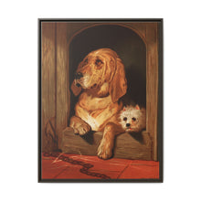 Dignity and Impudence by Sir Edwin Landseer (1877), Landseer’s dog painting of a bloodhound and a terrier - NOMADEN ART GALLERY