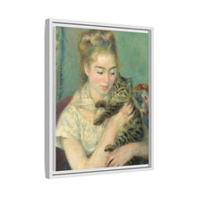 La mujer con el gato de Pierre-Auguste Renoir (c. 1875)