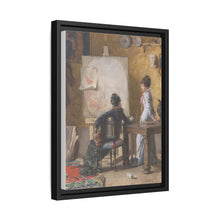 Adéle de Saussure and Marie-Louise Ravel, the Artist's Wife, in His Studio (1877) by Edouard Ravel