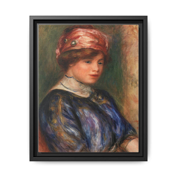Young Woman in Blue, Bust (Jeune femme en corsage bleu, buste) (1911) by Pierre-Auguste Renoir - NOMADEN ART GALLERY