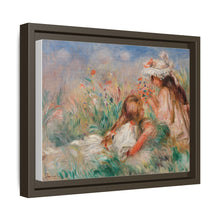 Mädchen im Gras arrangieren einen Blumenstrauß (Fillette couchée sur l'herbe et jeune fille arrangant un Bouquet) (1890) von Pierre-Auguste Renoir.