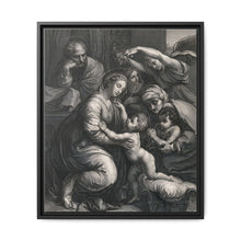 Saint Mary (the Blessed Virgin) and Saint Joseph with the Christ Child, Saint John the Baptist and Saint Elizabeth. Engraving by J. Frey - NOMADEN ART GALLERY