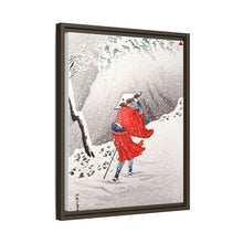 Snowy Evening on a Mountain Path print in high resolution by Hiroaki Takahashi (1871–1945)