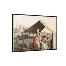 Illustration of teasel field from The Costume of Yorkshire (1814) by George Walker