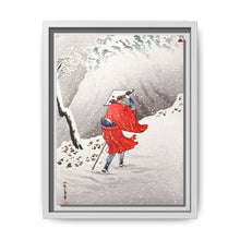 Snowy Evening on a Mountain Path print in high resolution by Hiroaki Takahashi (1871–1945) - NOMADEN ART GALLERY