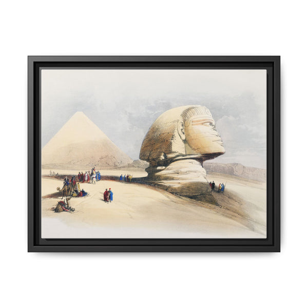 The Great Sphinx Pyramids of Gezeeh illustration bby David Roberts (1796–1864) - NOMADEN ART GALLERY